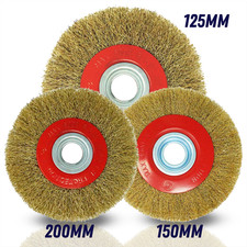 Drahtradschleifer Bankschleifschleifer 5 6 8" Drahtbürste fein mit Reduzierstücken