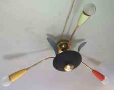 50s Spinne Deckenlampe SPUTNIK tütenlampe stilnovo 50er 60er vintage retro