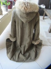 exquisiter warmer Lammfellmantel gewachsenes Fell KAPUZE FUCHS echt Pelz 40/42