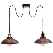 2 Wege Industrie Vintage Lampe