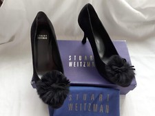 NEU Stuart Weitzman Pumps NP: 490€ Luxus Fell Schuhe High Heels Tasche Gr. 37