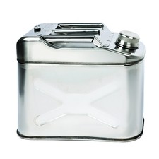 Perfectum Edelstahlkanister für, Benzin, Öl und andere Flüssigkeiten, 10 L