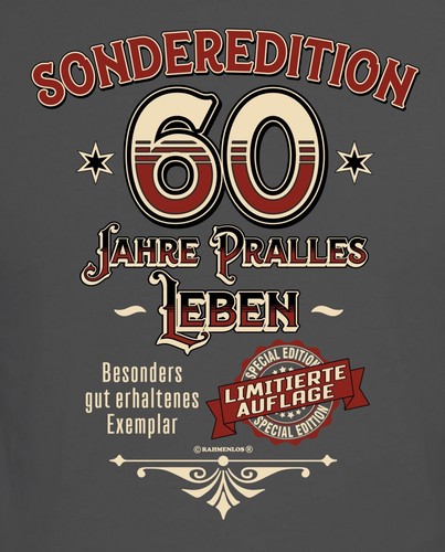 Geburtstag herren t shirt - 60.,