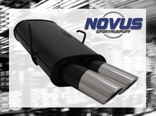 NOVUS Sportauspuff Gruppe N ESD 2x 76 mm SR-Design für Peugeot 106 Typ 1C