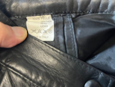 !!  Damen Lederhose  super weiches Echtleder schwarz Gr; 38 schwarz  4549