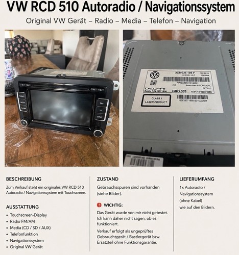 Originales rcd 510 - originales, vw