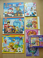 Paw Patrol 6tlg Paket Puzzle Rahmenpuzzle 35/49 Teile + Magnetbuch + Biene Maja