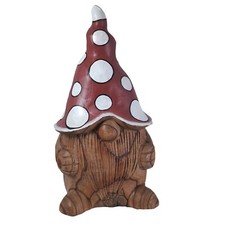 Handgeschnitzter wichtel figur holz Mit Fliegenpilz-Hut 30 cm