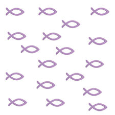 18 Holz Fische Lila Streu