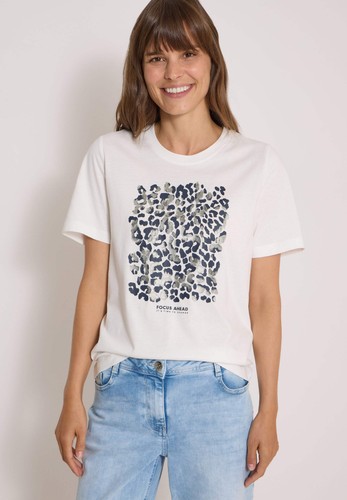 Cecil shirt mit leo - -, leo-print