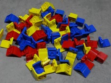 Lego 76x Stühle Sitze rot blau gelb City Legoland System Eisenbahn Feuerw.