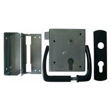 Universal-Kastenschloss BB oder PZ Garnitur und schießender Falle Türbeschlag