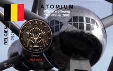 2 Euro Gedenkmünze BELGIEN 2006 BE 022 * Wiedereröffnung ATOMIUM * + CoinCard