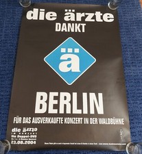 die ärzte DANKT BERLIN A1 Plakat Poster Bela B Farin Urlaub RAR