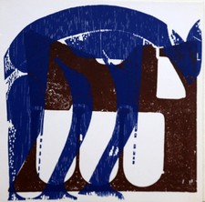 HAP Grieshaber. Holzschnitt 1959 aus der Vorzugsausgabe zur documenta 59