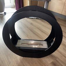 Ethanol-Kamin, runder Standkamin schwarz