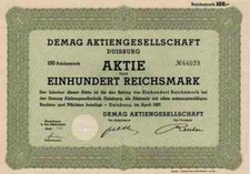 DEMAG Duisburg 1937 Benrath Wetter Ruhr Zweibrücken Terex 100 Reichsmark Komatsu