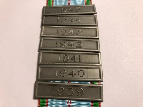 Sieben gefechtsspangen 1939 - gefechtsspangen, "1939