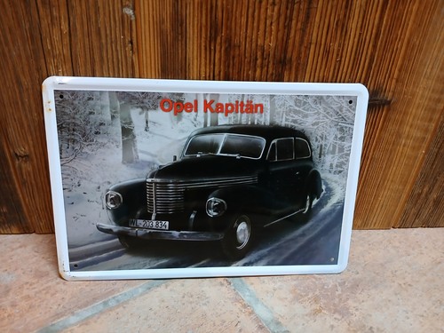 Blechschild opel kapitän - opel,