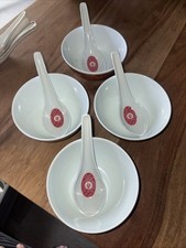 4 Kunststoffschalen Reinschauen Mit Löffel Schalen 10,5cm Neu