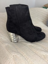 Ralph Harrison Stiefeletten Wildleder Schwarz Schuhe 36 Neu