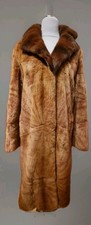Gerupfter Wiesel Mantel mit Muster ca 38 Pelz Pelzmantel samtwiesel