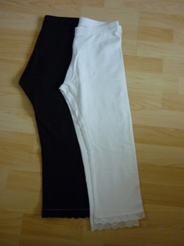 Set leggings mit spitze - set,