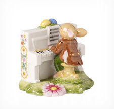 Selten Villeroy & Boch Ostern Bunny Hase mit Klavier Spring Musikschule