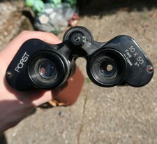 Altes Porst 10 x 50 Field 5° no.27648 Fernglas Fernrohr mit Tasche und Tragegurt