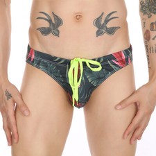 Herren Bademode Badehose Kordelzug Schwimmen Slip Sommer Beachwear Badeshorts