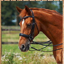 Busse Kandare Comfort, Busse Kandarenzaum, Zaum schwarz mit Strass