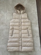 comma Weste, lang, beige