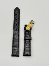 NOS Chronoswiss Black Alligator Watch Strap 16mm Black Friday Weekend 10% Off