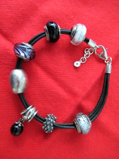 Armband von LOVELINKS PANDORA Silber 925er  L 17,5cm-20cm 7 Beads Murano=NEU