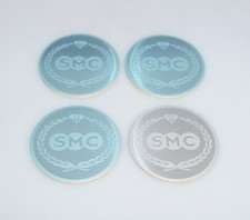 NEU 4x SMC Embleme Ø 59 mm für Nabendeckel / Felgendeckel - SMC Alufelgen -