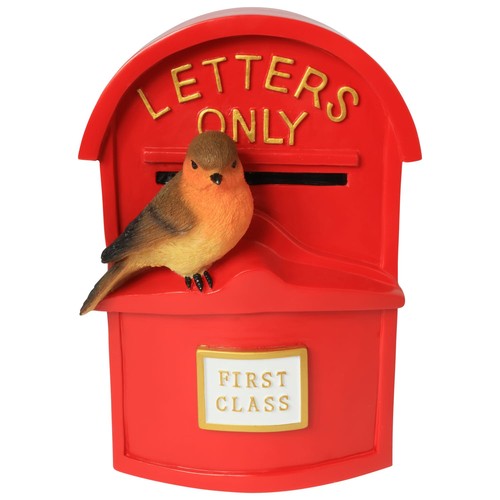 Rotkehlchen briefkasten garten - rotkehlchen,