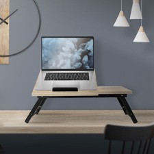 B-Ware Laptoptisch Lapdesks Laptopständer mit Schublade Notebooktisch klappbar