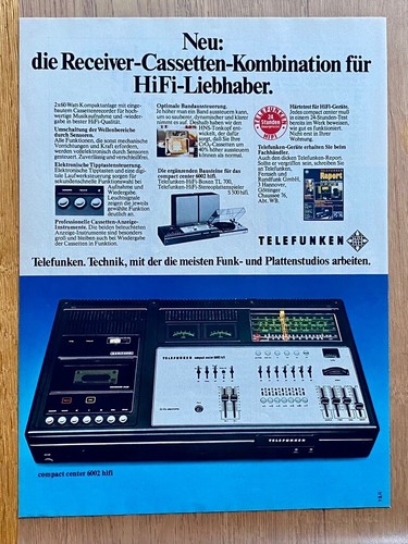 Telefunken receiver cassetten - telefunken,