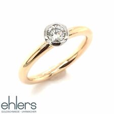 Brillantring Gold 18kt Platin Solitär 0,20ct Diamant 750er Roségold Antrag 1187