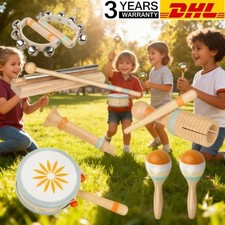 Musikinstrumente für Kinder Kinderspielzeug ab 2 Jahre Holzspielzeug Schlagzeug