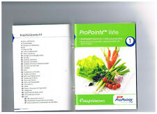 WEIGHT WATCHERS PROPOINTS POINTSLISTE 1000 LEBENSMITTEL 2009. FÜR ANFÄNGER.