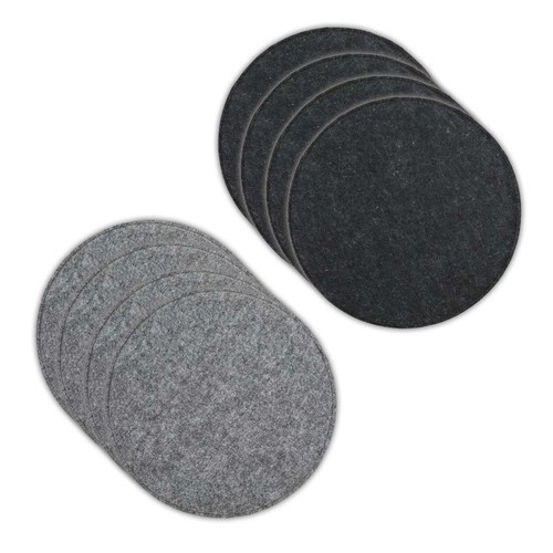 Filz sitzkissen set - sitzkissen, rund