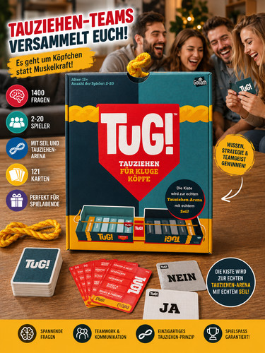 Tug quiz spiel für zuhause - tug!,