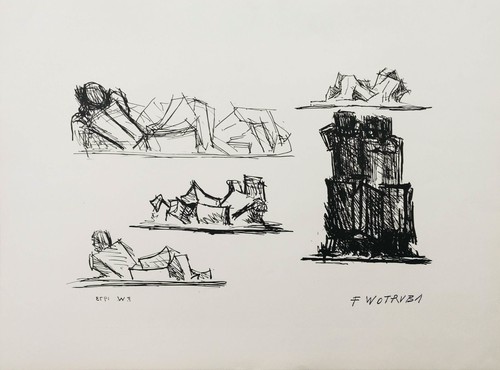Fritz wotruba studien 1973 - wotruba:,