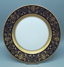 Rosenthal Aida Dynasty Kobaltblau Ätzgold Gold Speiseteller 28 cm 1. Wahl