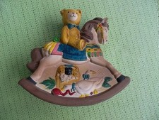 Kinderspardose Schaukelpferd mit Bär