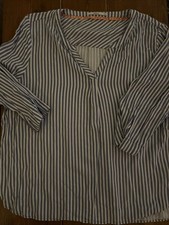 Damen Streifen Bluse Gr. XXL