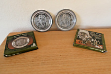 2 Stück WMF Gläserteller / Wandteller - Zinn -, Spitzweg " Er kommt " (mit OVP)