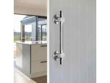 350mm Edelstahl/Chrom Stoßgriff Türgriff Stangengriff Haustürgriff Stange Griff