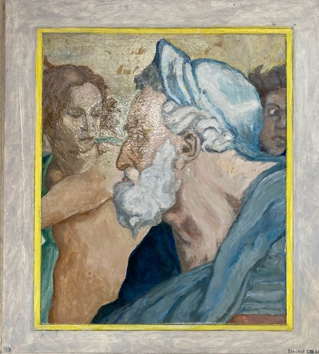 ölbild prophet ezechiel nach - prophet,